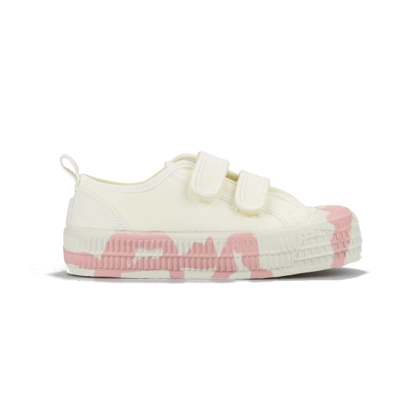 Light Yellow Novesta S.M.Kid Vel.Duo 10 Wht / 333 Pnk Kids' Sneakers | L9U7jwTIbcf