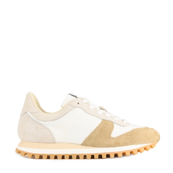 White / Beige Novesta Marathon Trail Men's Running Shoes | sF56NZd47Ao